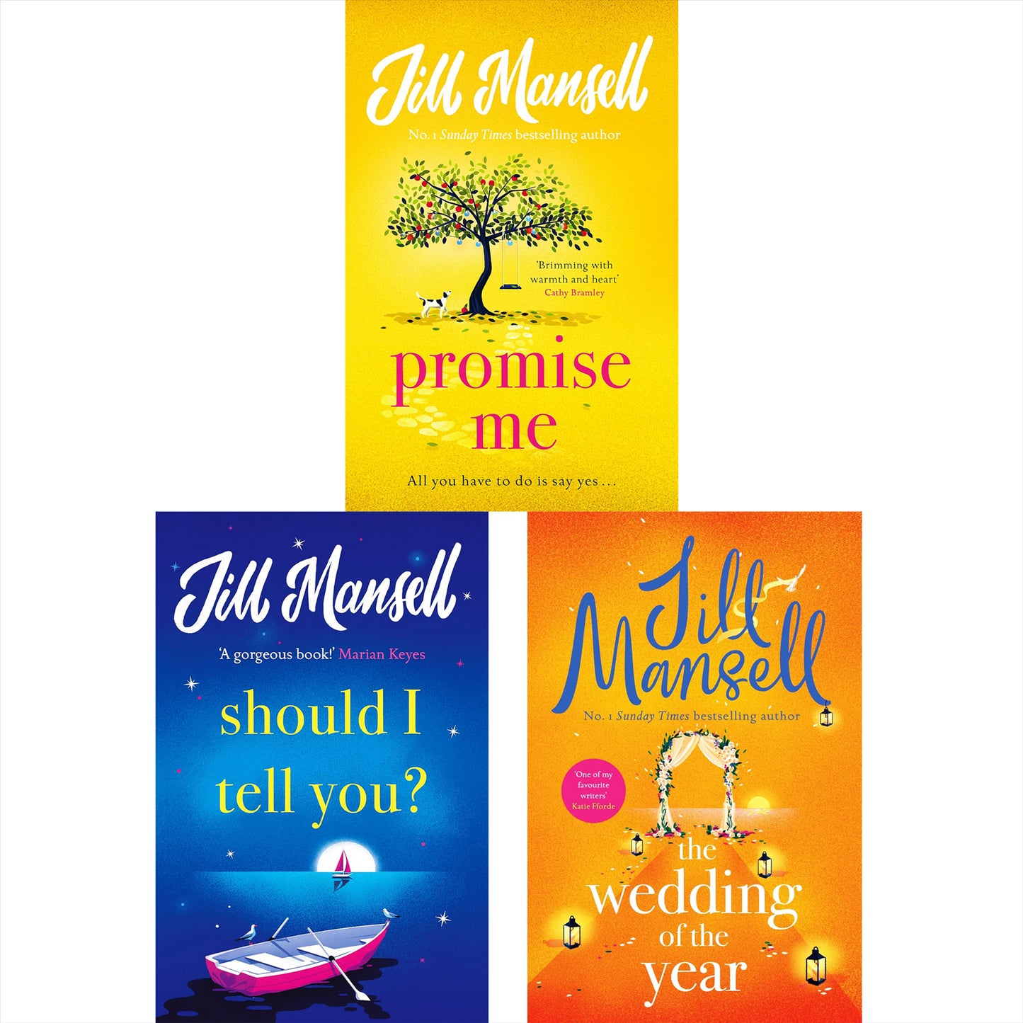 Promise Me, The Wedding of the Year & Should I Tell You?: Heartwarming Romantic Comedies by Jill Mansell, Featuring Love, Friendship, and Family Secrets in Beautiful Cornish Settings