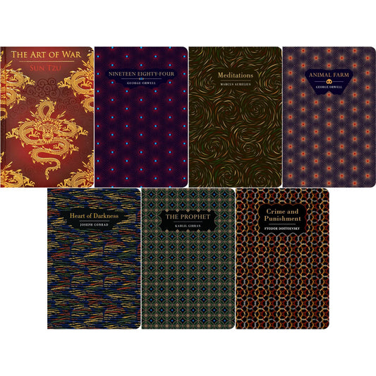 The Philosophy & Society Collection: Meditations, The Art of War, 1984, The Prophet, Crime and Punishment & More (Hardcover, 7 Books) – Power, Ethics & Humanity in Chiltern Classics Editions