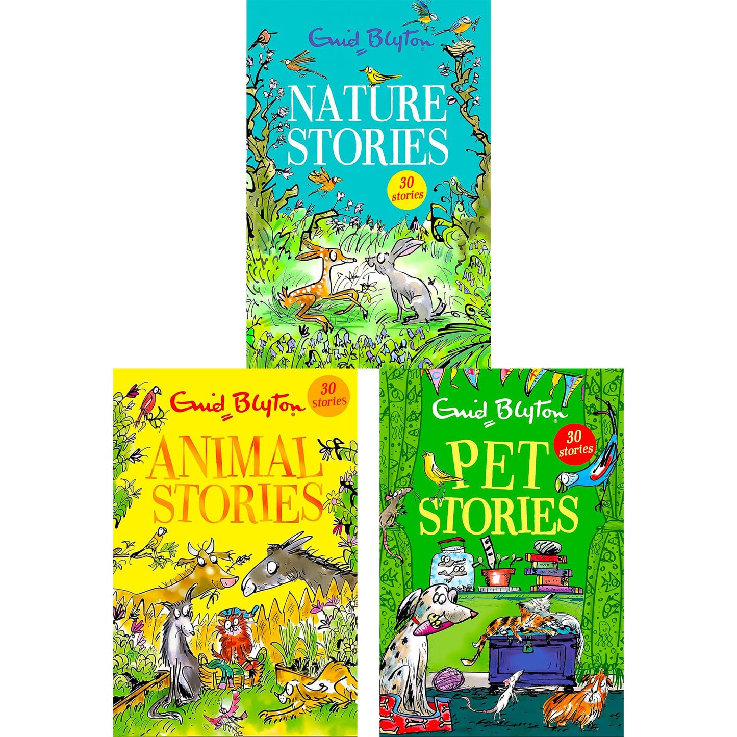 The Enid Blyton Stories Collection: Animal Adventures, Nature Moments & Pet Tales for Young Readers (Paperback, 3 Books)