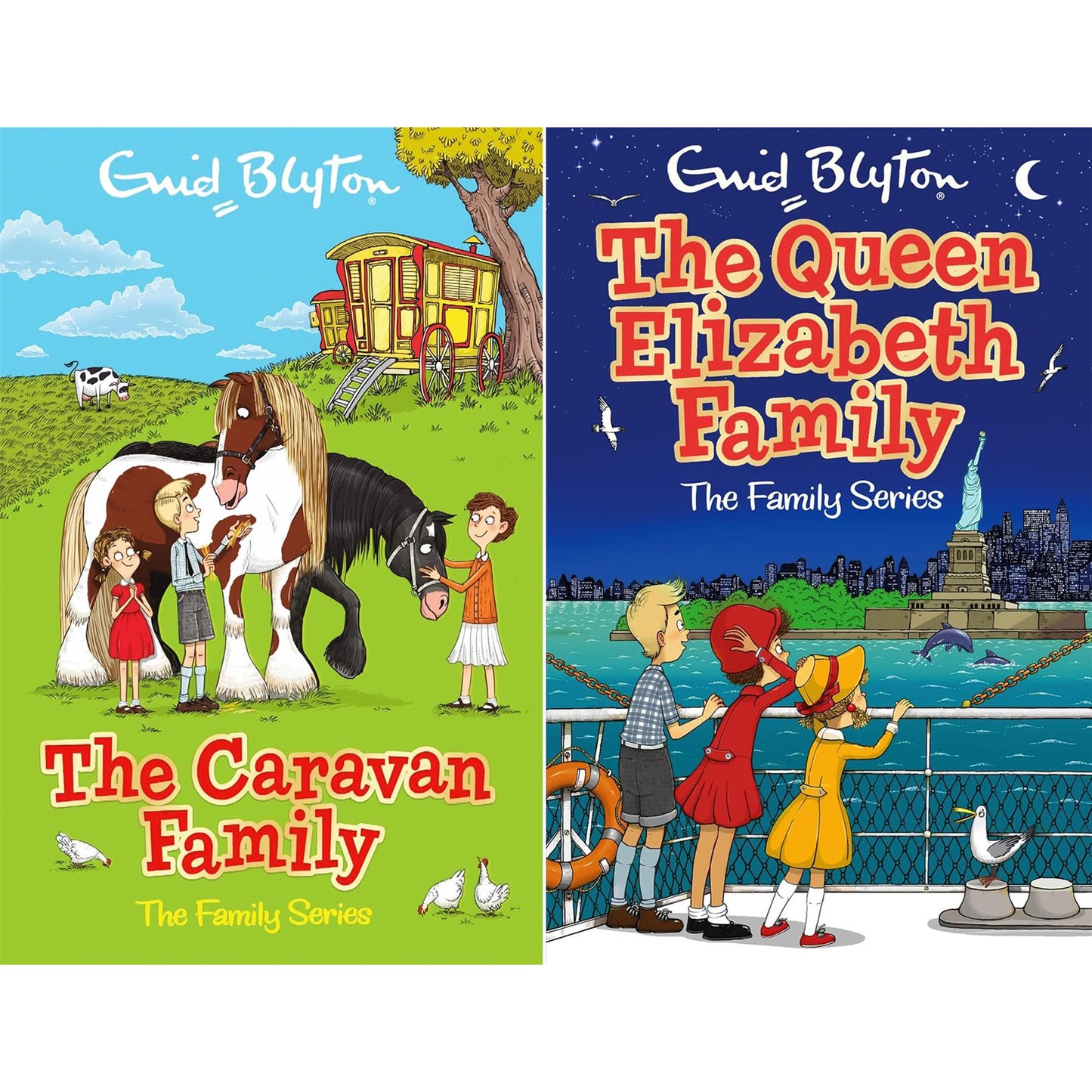 Enid Blyton’s Family Adventure Collection – The Caravan Family & Queen Elizabeth Family (Paperback, 2 Books)
