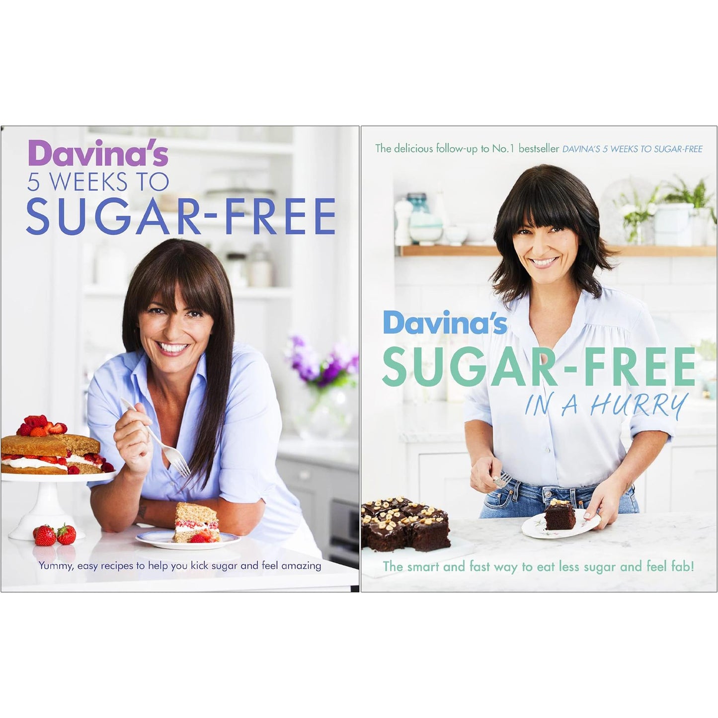 Davina McCall’s Sweet Freedom Collection: “5 Weeks to Sugar-Free” and “Sugar-Free in a Hurry” – Your Guide to Deliciously Healthy, Guilt-Free Eating