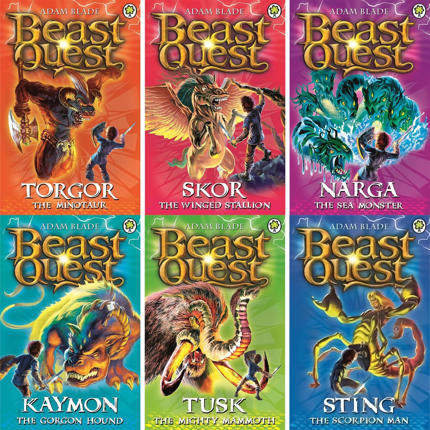 Beast Quest Series 1–5 Collection (30 Books) – The Dark Realm, The Golden Armour, The Dark Realm (Return), The Amulet of Avantia, and The Shadow Beasts: Epic Fantasy Adventures for Young Readers