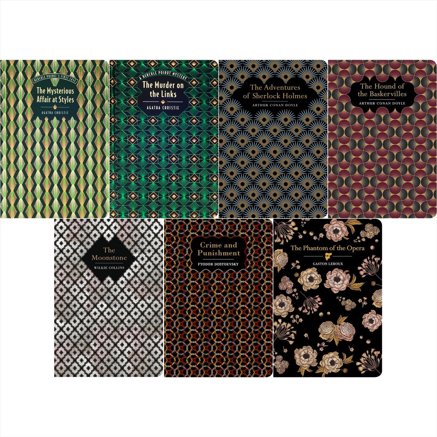 The Classic Mystery & Suspense Collection: Sherlock Holmes, Hercule Poirot, Crime and Punishment & More (Hardcover, 7 Books) – Iconic Whodunits & Gothic Thrillers in Exquisite Chiltern Editions