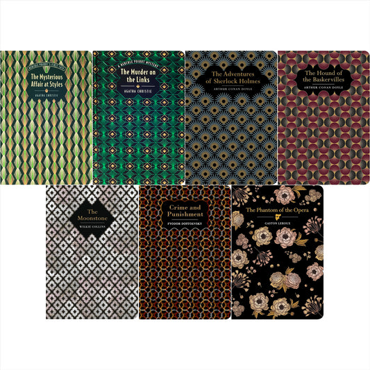 The Classic Mystery & Suspense Collection: Sherlock Holmes, Hercule Poirot, Crime and Punishment & More (Hardcover, 7 Books) – Iconic Whodunits & Gothic Thrillers in Exquisite Chiltern Editions
