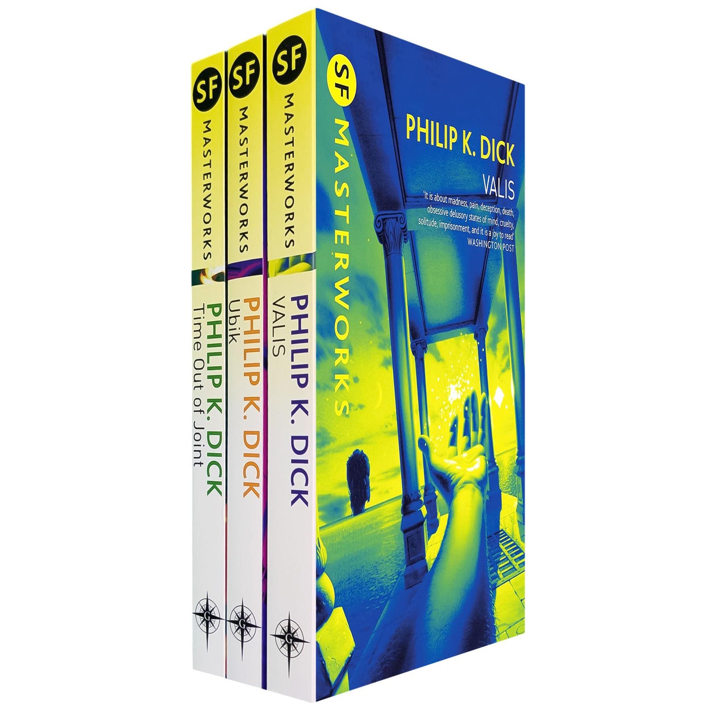 Philip K. Dick SF Masterworks Collection – Reality, Identity & Consciousness in Time Out of Joint, Ubik & Valis (3-Book Set)