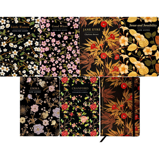 The Women in Literature Collection: Little Women, Jane Eyre, Sense and Sensibility & More (Hardcover, 6 Books) with Notebook for Reflection in Exquisite Chiltern Classics Editions
