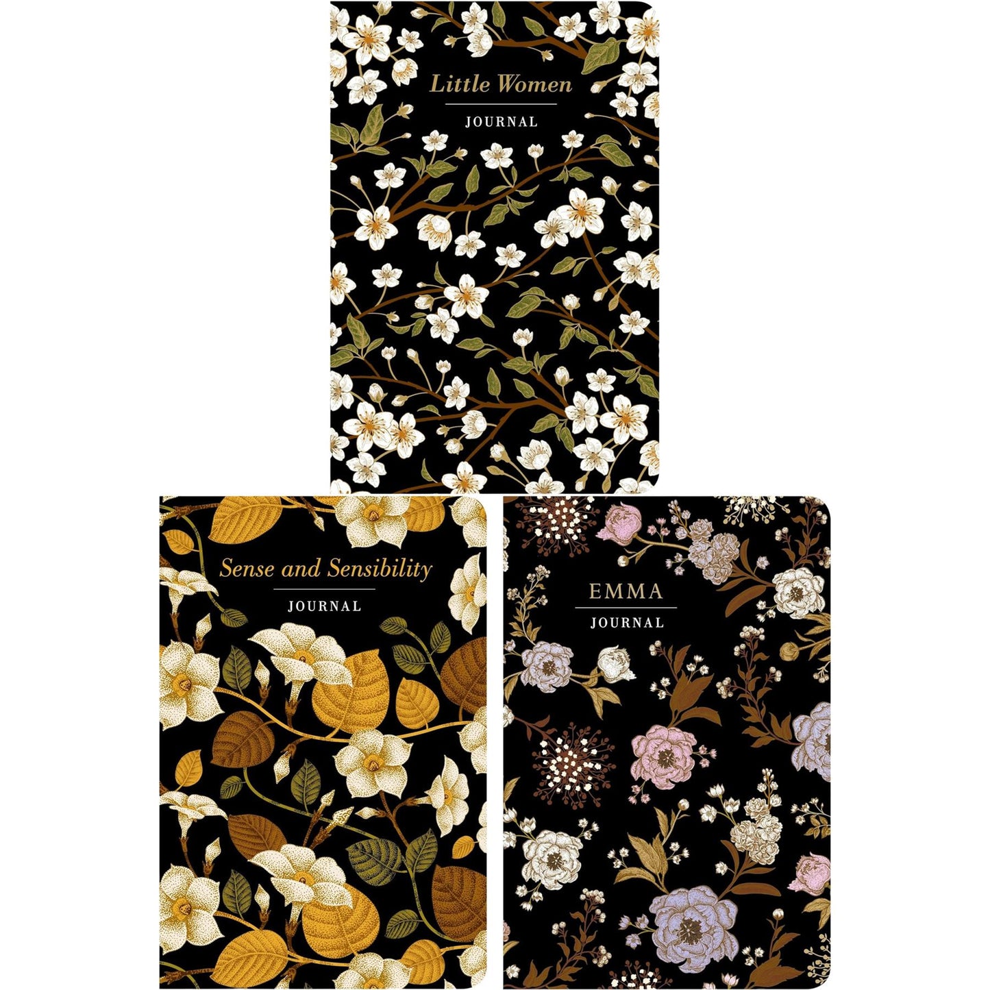 The Women in Literature Collection: Little Women, Jane Eyre, Sense and Sensibility & More (Hardcover, 6 Books) with Three Journals for Reflection in Exquisite Chiltern Classics Editions