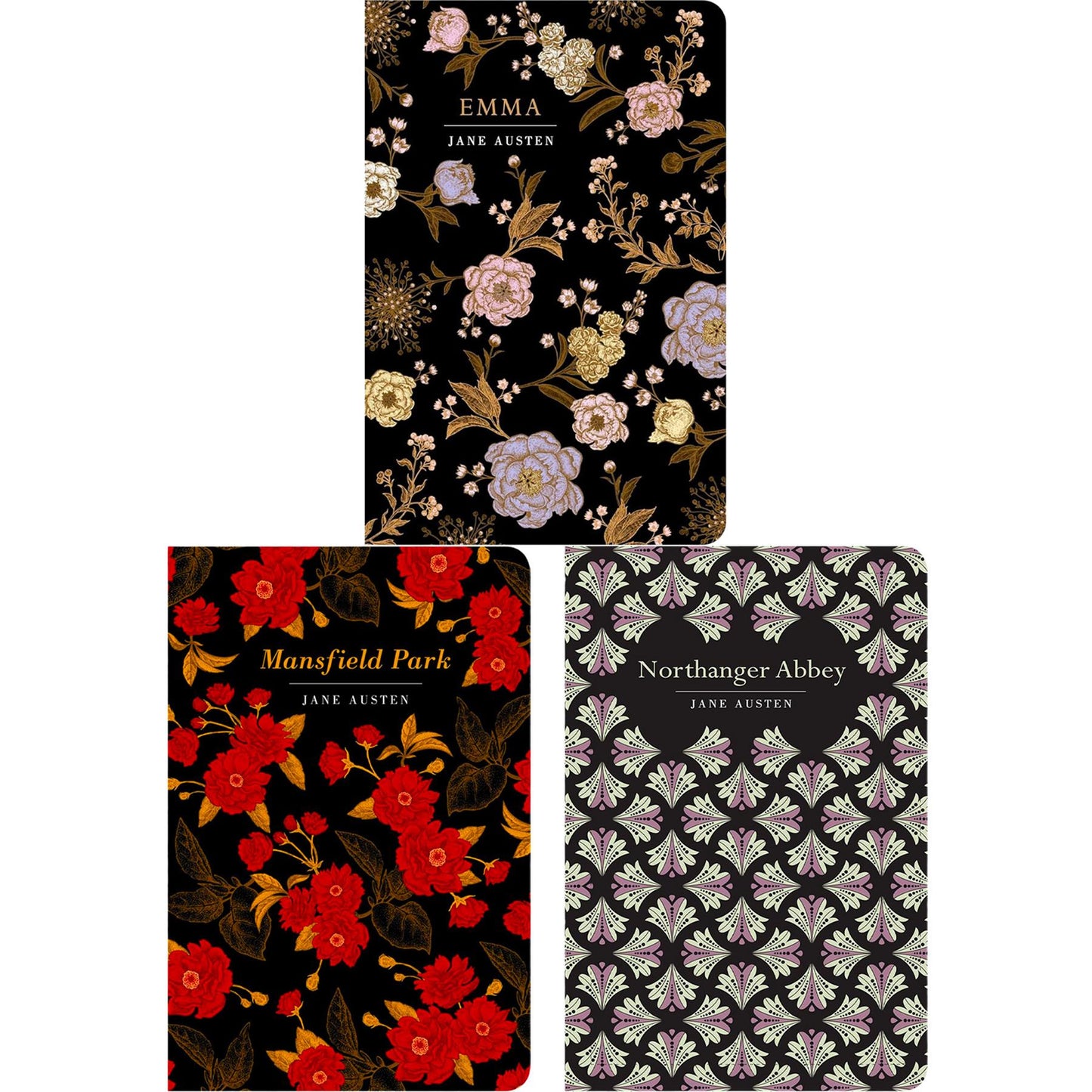 The Jane Austen Collection: Pride and Prejudice, Sense and Sensibility & More (Hardcover, 6 Books) with Three Notebooks – Timeless Romance in Exquisite Chiltern Editions