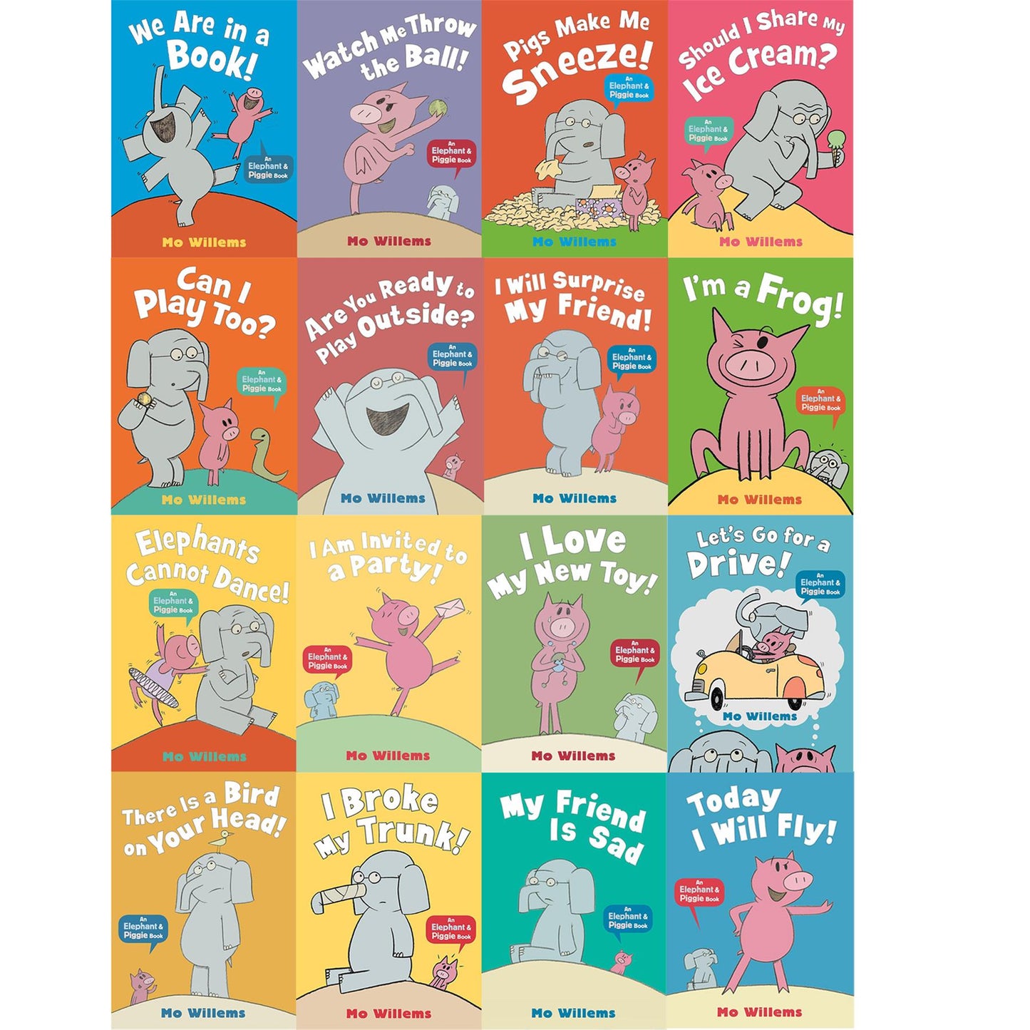 Mo Willems' Elephant & Piggie Collection: 16 Book Set of Heartwarming and Hilarious Adventures in Friendship, Fun, and Life Lessons for Early Readers