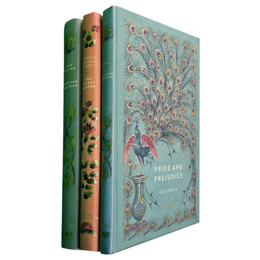 Pride and Prejudice & Persuasion by Jane Austen, The Age of Innocence & The House of Mirth by Edith Wharton (Hardcover, 4 Books) with Journal – A Cranford Edition Set of Love, Society & Ambition
