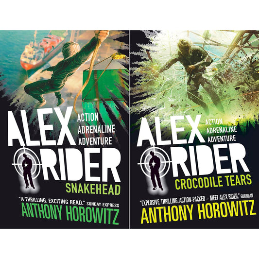 Alex Rider Mission Series 7 & 8: Snakehead & Crocodile Tears – Action-Packed Spy Adventures for Young Readers by Anthony Horowitz