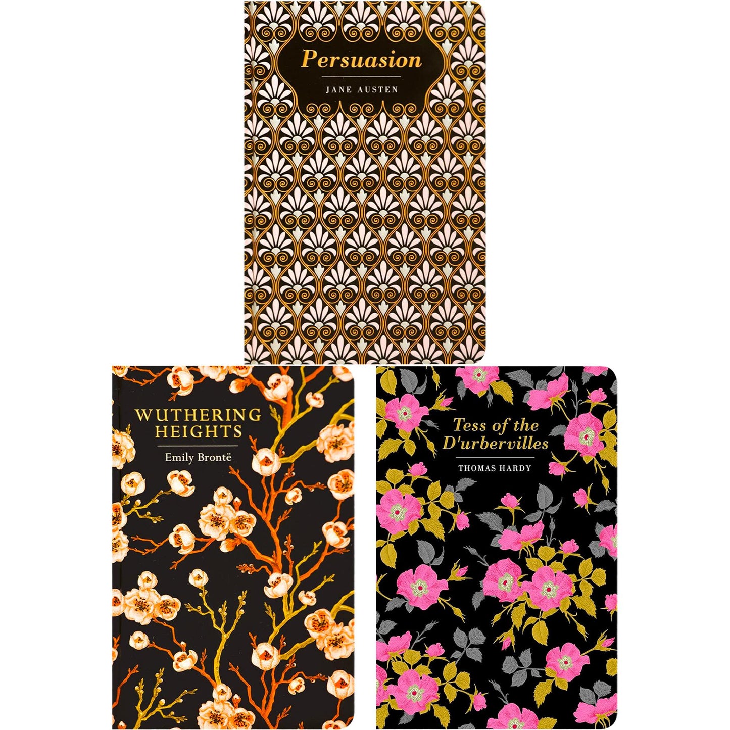 Persuasion by J. Austen, Wuthering Heights by E. Brontë & Tess of the d’Urbervilles by T. Hardy (Hardcover, 3 Books) in Exquisite Chiltern Editions