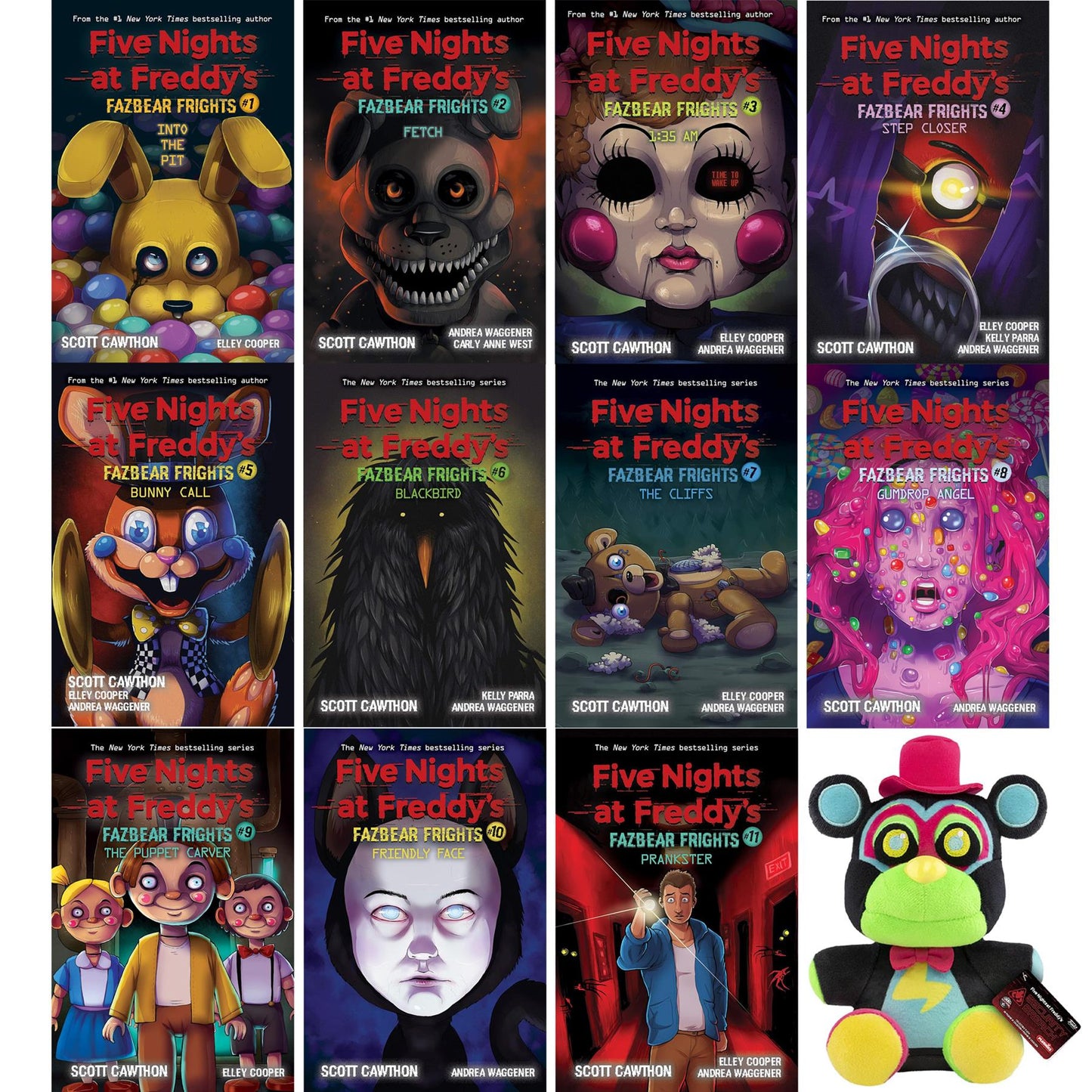 Five Nights at Freddy’s Complete Fazbear Frights 11-Book Collection with Exclusive Funko Plush: Glamrock Freddy – Enter Freddy’s World of Horror and Mystery