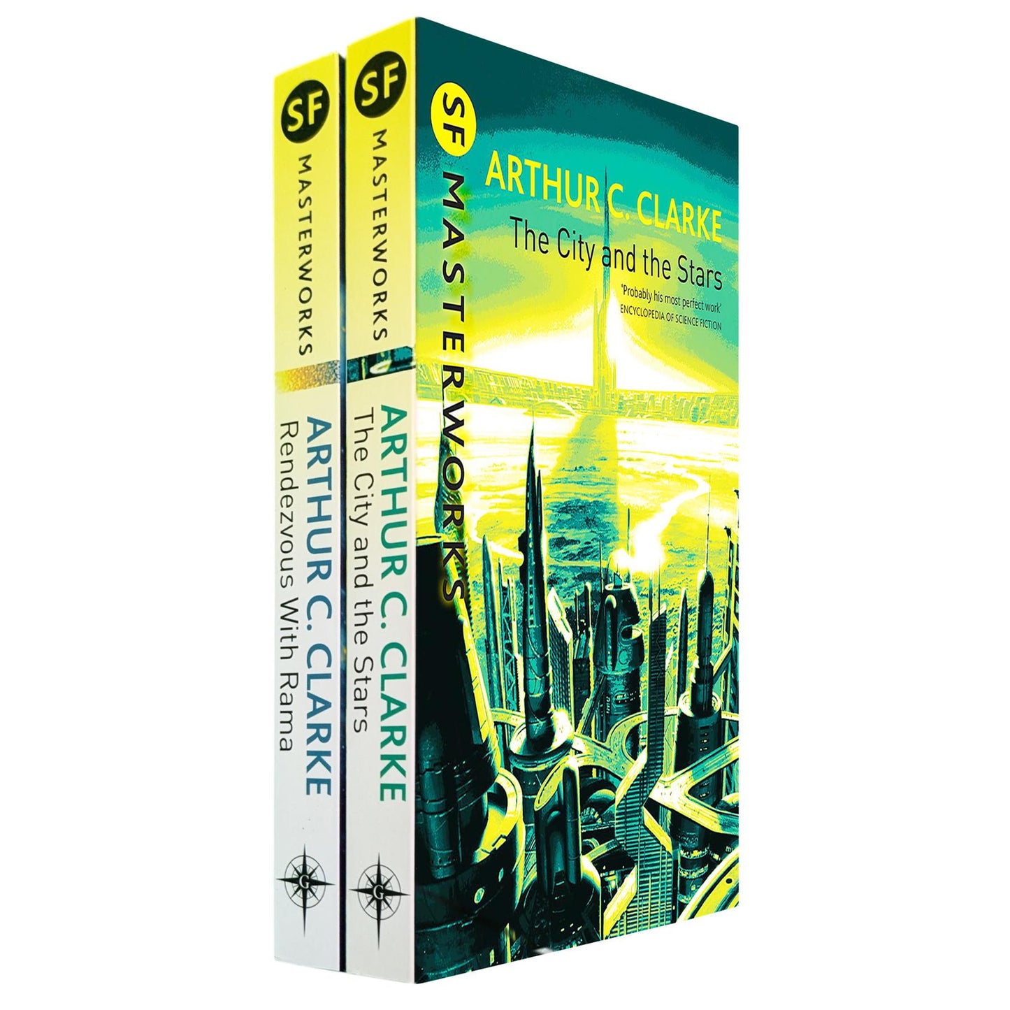 Arthur C. Clarke Collection – SF Masterworks of Space Exploration & Human Discovery in Rendezvous with Rama & The City and the Stars (2-Book Set)