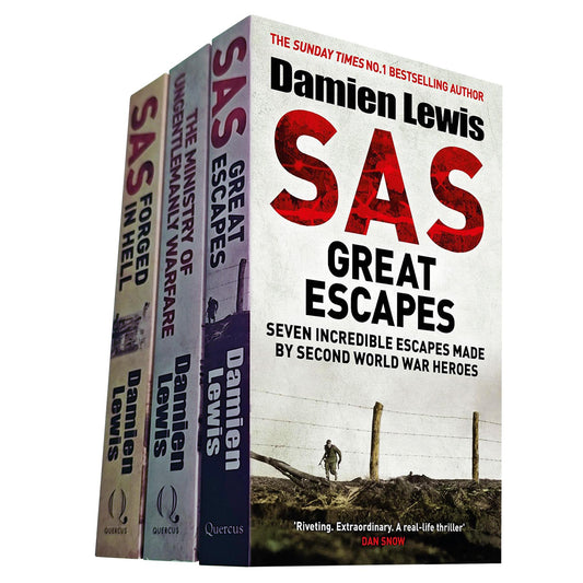 Damien Lewis’s World War II Collection (3 Books Set): SAS Forged in Hell, The Ministry of Ungentlemanly Warfare, and SAS Great Escapes