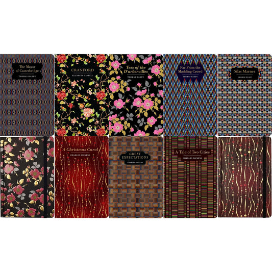 The Victorian Literature Collection: Great Expectations, Tess of the D’Urbervilles, A Christmas Carol & More (Hardcover, 8 Books) with Two Notebooks – 19th-Century Fiction in Chiltern Editions