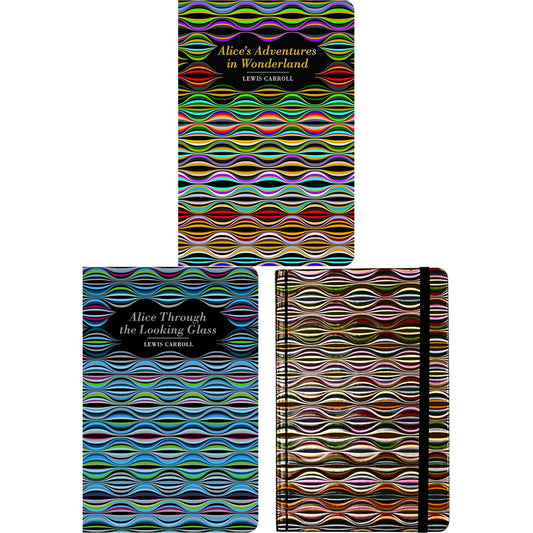 The Alice Collection: Alice’s Adventures in Wonderland & Through the Looking-Glass (Hardcover, 2 Books) with a Matching Notebook – Whimsical Fairy Tale Classics in Exquisite Chiltern Editions