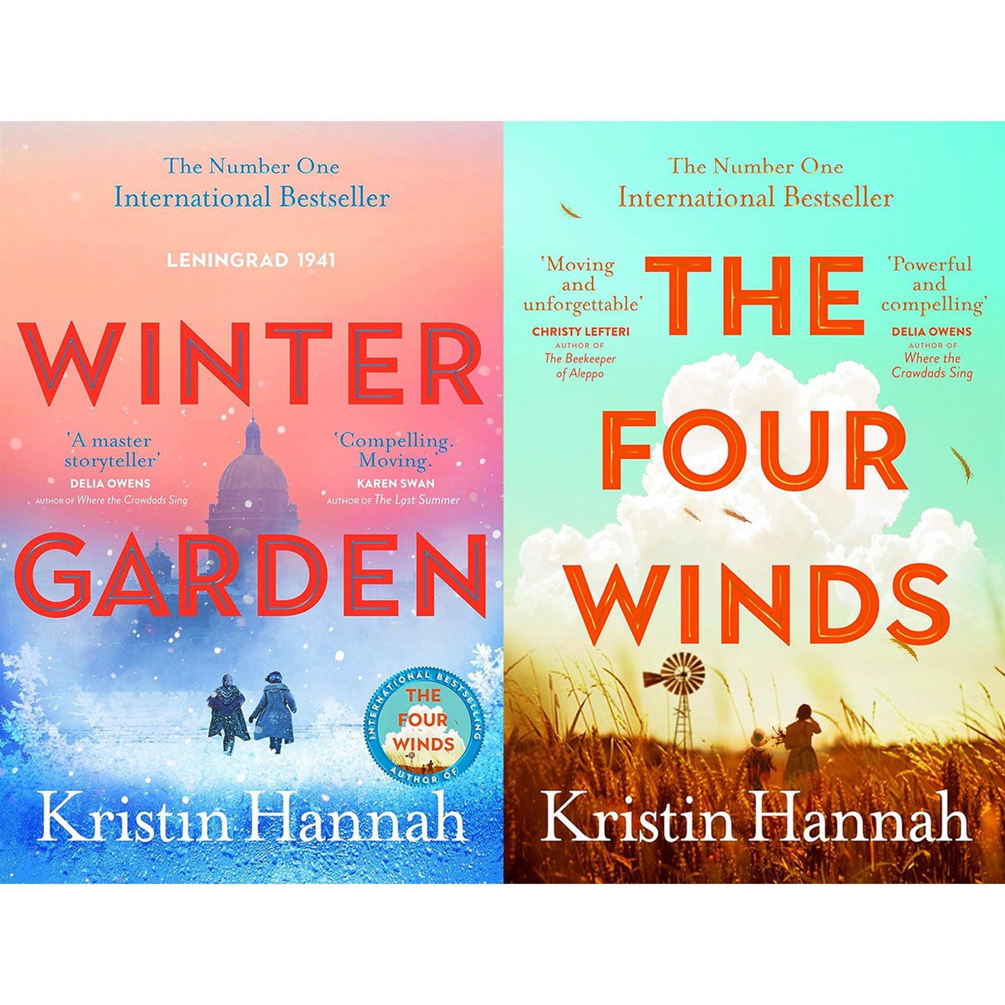 Kristin Hannah’s Heartfelt Historical Fiction Collection (2 Books Set): Winter Garden – Hidden Family Secrets from WWII, and The Four Winds – A Story of Survival and Hope During the Great Depression