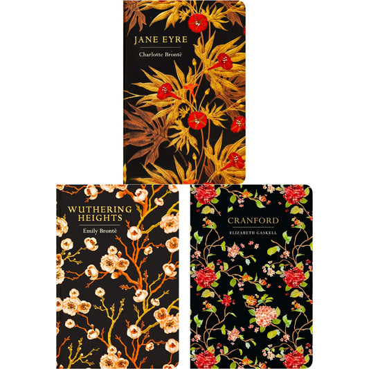 Classic Heroines & Social Intrigues: Jane Eyre, Wuthering Heights & Cranford (Hardcover, 3 Books) in Exquisite Chiltern Editions