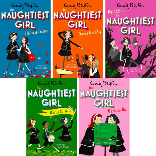 The Naughtiest Girl Collection – Books 6–10 by Enid Blyton & Anne Digby: Classic Boarding School Adventures Continue at Whyteleafe (Paperback)