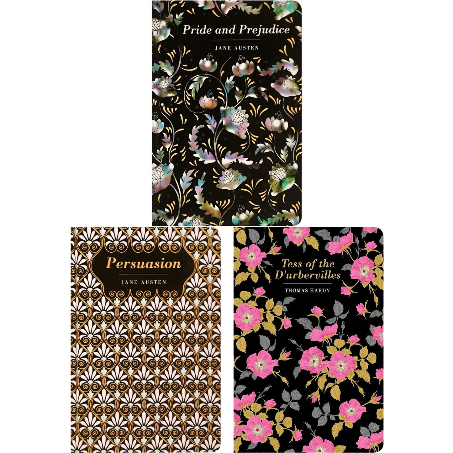 The Historical Fiction & Romance Collection: Pride and Prejudice, Persuasion, Tess of the D’Urbervilles & More (Hardcover, 6 Books) with Three Notebooks in Exquisite Chiltern Classics Editions