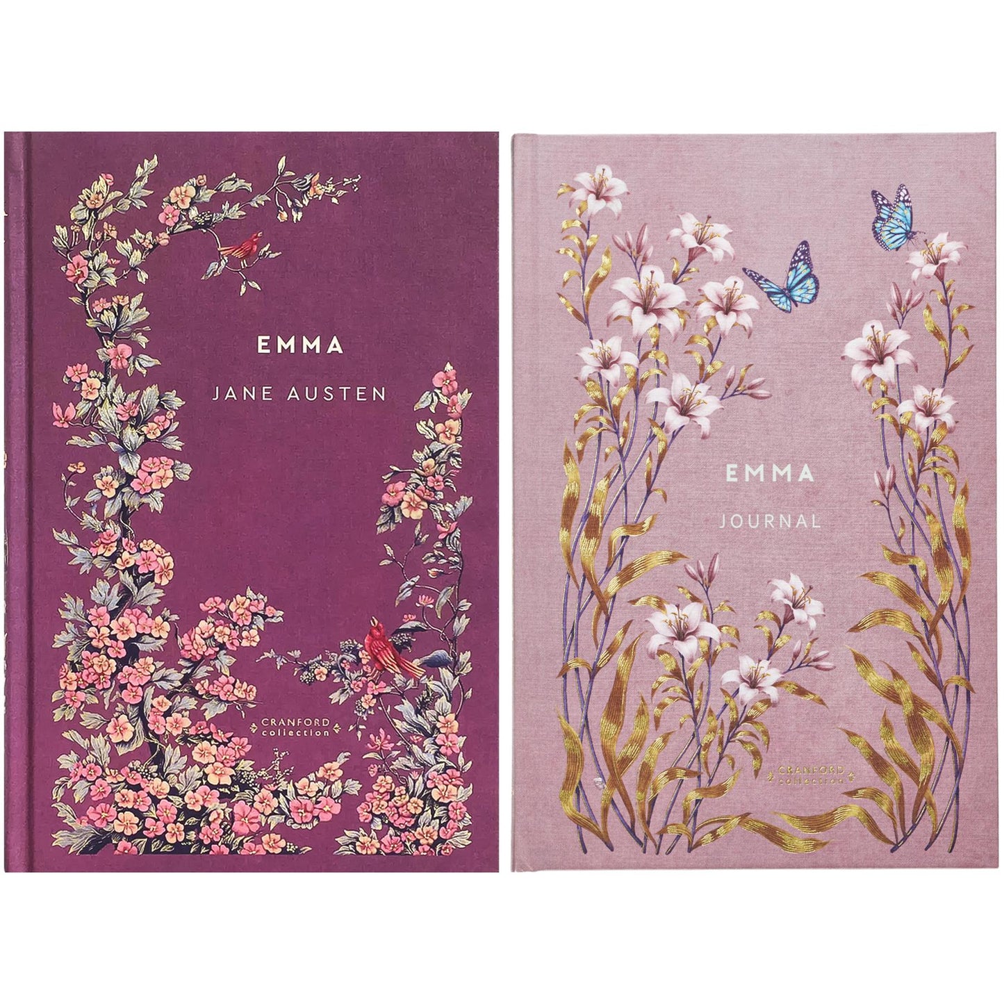 Emma by J. Austen, Little Women by L. M. Alcott, The Secret Garden by F. H. Burnett & More (Hardcover, 6 Books) with Little Women & Emma Journals – A Beautiful Cranford Edition