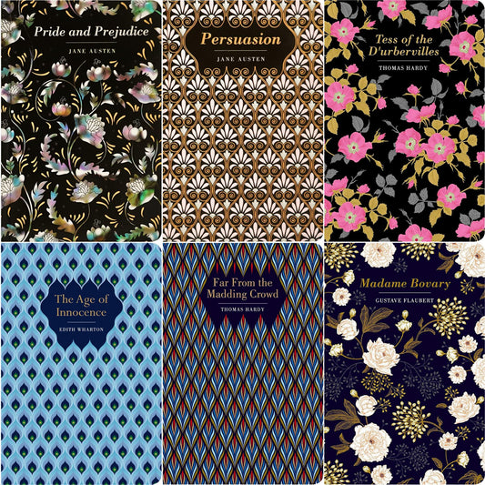 The Historical Fiction & Romance Collection: Pride and Prejudice, Persuasion, Tess of the D’Urbervilles, Madame Bovary & More (Hardcover, 6 Books) in Exquisite Chiltern Classics Editions