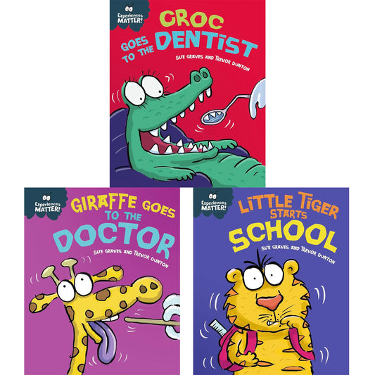 Experiences Matter Set: Visiting the Dentist, Doctor, and Starting School – A Three-Book Collection to Help Children Navigate New Milestones