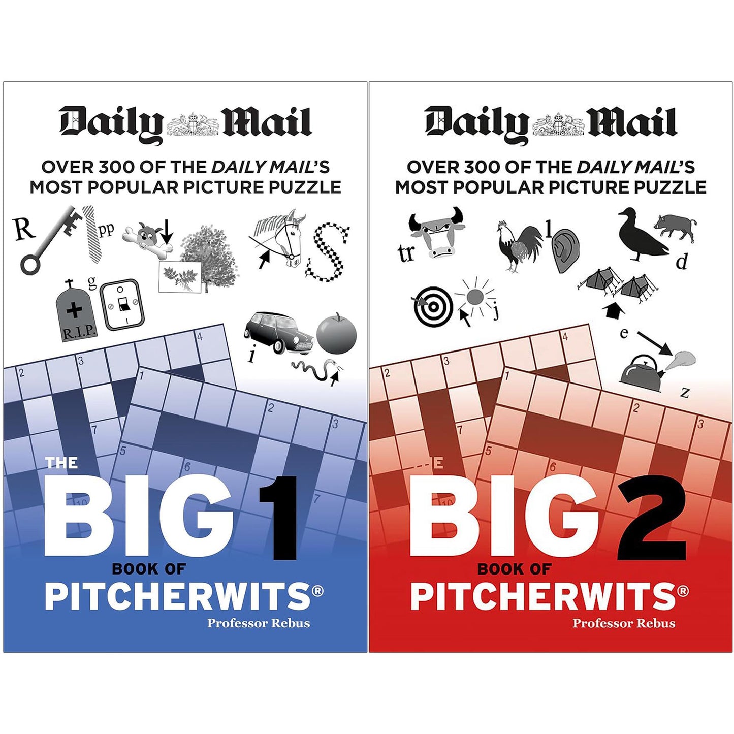 Daily Mail Big Book of Pitcherwits Collection: Volumes 1 & 2 – Clever, Fun, and Engaging Visual Puzzles for All Ages