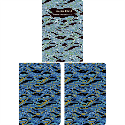 The Treasure Island Collection: Classic Adventure by Robert Louis Stevenson with Matching Ruled & Blank Notebooks (Hardcover) in Exquisite Chiltern Editions