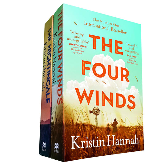 Kristin Hannah’s Historical Fiction Duo (2 Books Set): The Nightingale – WWII Sisters’ Bravery and Sacrifice, and The Four Winds
