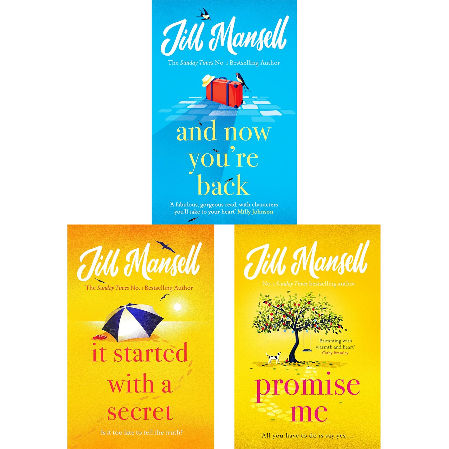 It Started with a Secret, And Now You're Back & Promise Me: Heartwarming Romantic Tales of Love, Second Chances, and Hidden Secrets by Jill Mansell