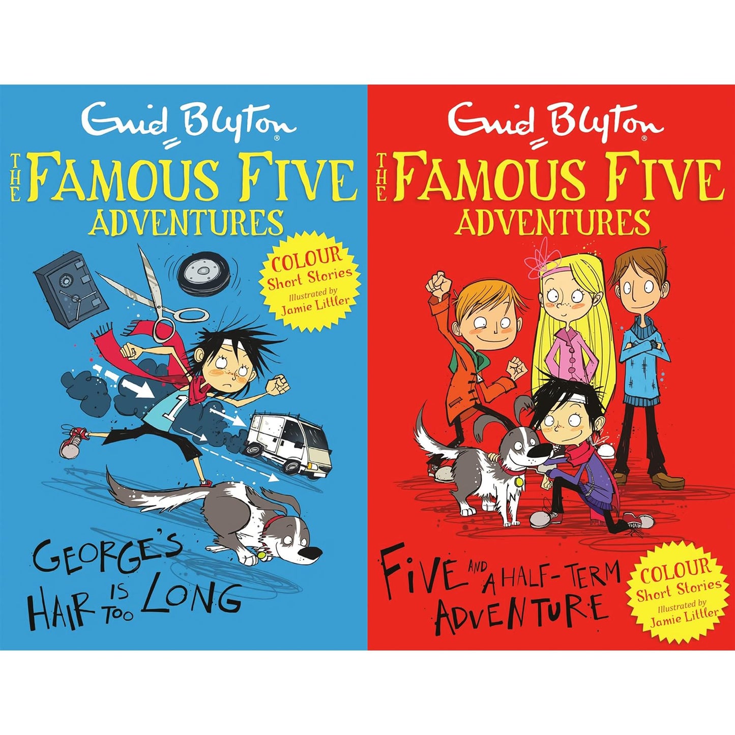 Famous Five Colour Short Stories Collection – 10-Book Set by Enid Blyton: Classic Adventures with Julian, Dick, Anne, George & Timmy