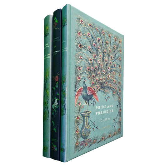 Pride and Prejudice by Jane Austen & The Scarlet Letter by Nathaniel Hawthorne (Hardcover, 2 Books) with Pride and Prejudice Journal – A Cranford Edition Set of Love, Honor & Timeless Redemption