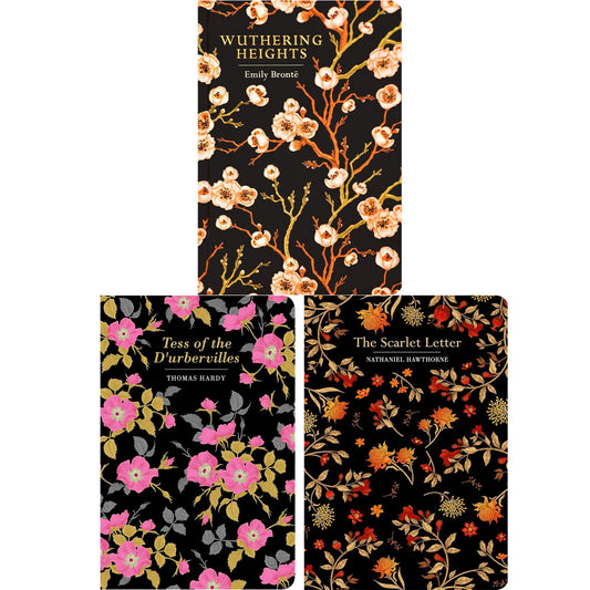 Love, Tragedy & Redemption: Wuthering Heights by E. Brontë, Tess of the D’Urbervilles by T. Hardy & The Scarlet Letter by N. Hawthorne (Hardcover, 3 Books) – Exquisite Chiltern Editions