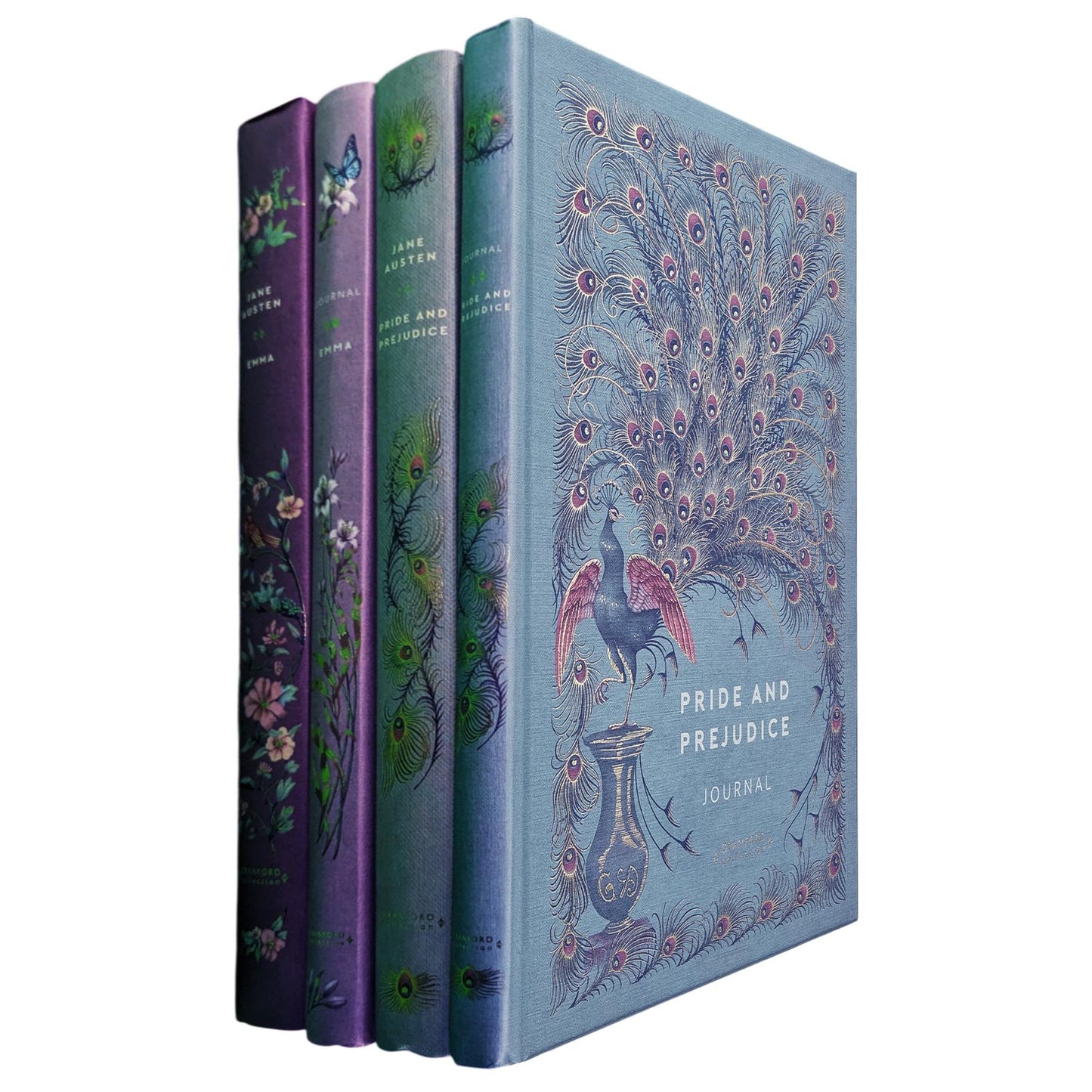 Emma & Pride and Prejudice by Jane Austen (Hardcover, Cranford Edition) with Matching Journals – A Luxurious Set of Timeless Romance, Wit, and Elegance