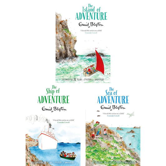 Enid Blyton Adventure Series – 3-Book Set: Sea, Ship & Island Escapades for Brave Young Explorers (Paperback Collection)