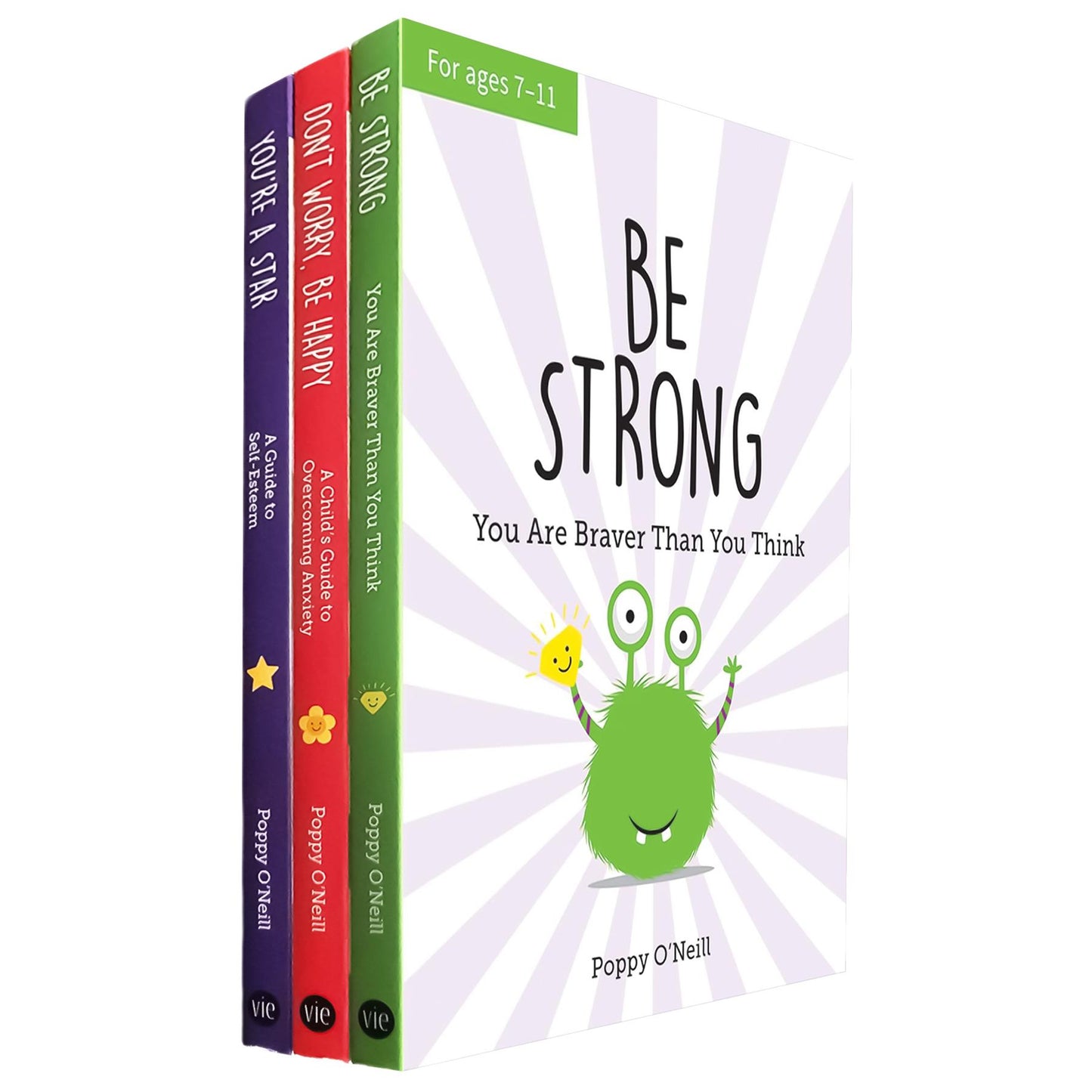 Poppy O'Neill's Confidence and Well-Being Collection: A 3-Book Set for Kids on Self-Esteem, Managing Anxiety, and Building Resilience