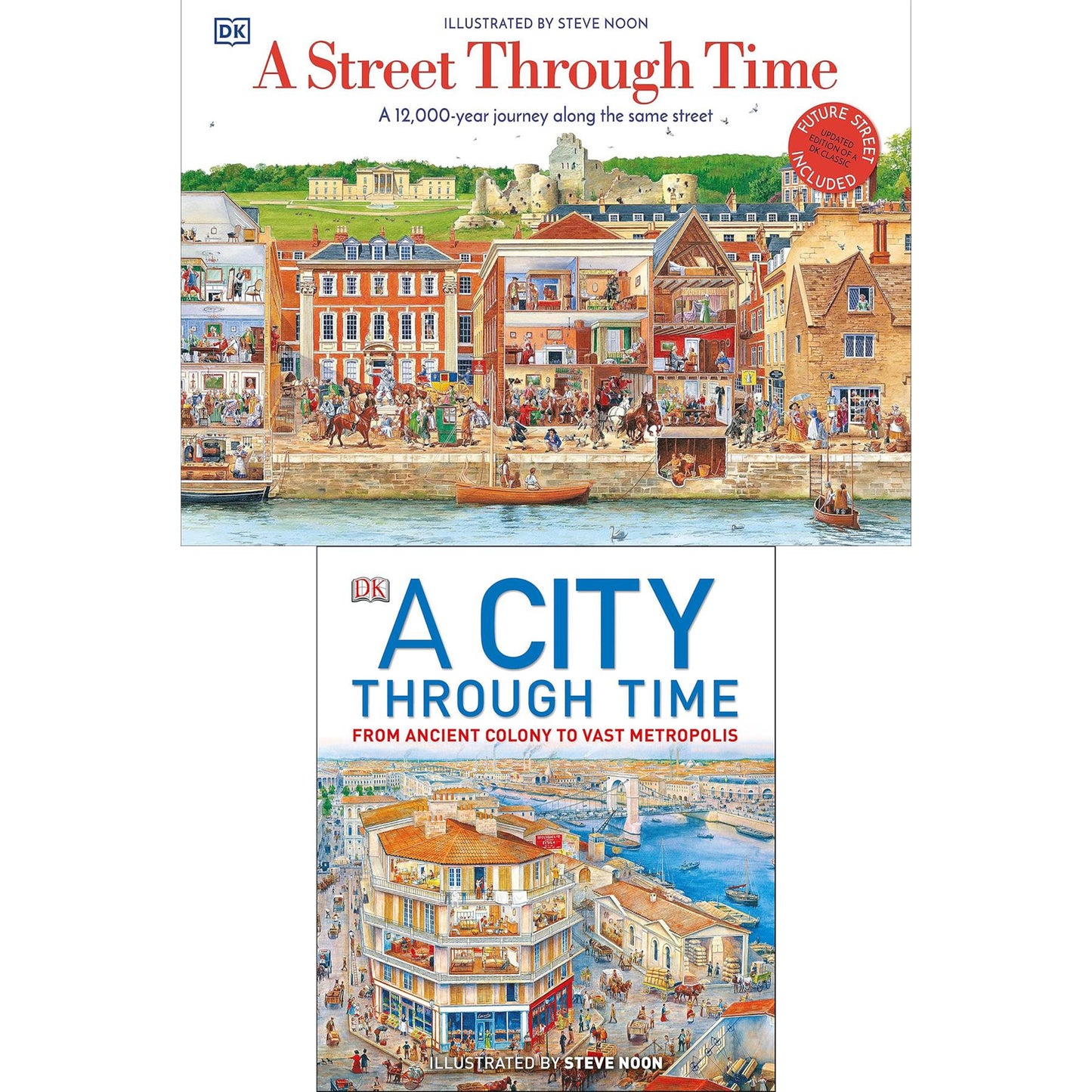 Discovering the Past: A Children's Illustrated Journey Through Civilisation with A Street Through Time & A City Through Time – Exploring 12,000 Years of History and Urban Growth