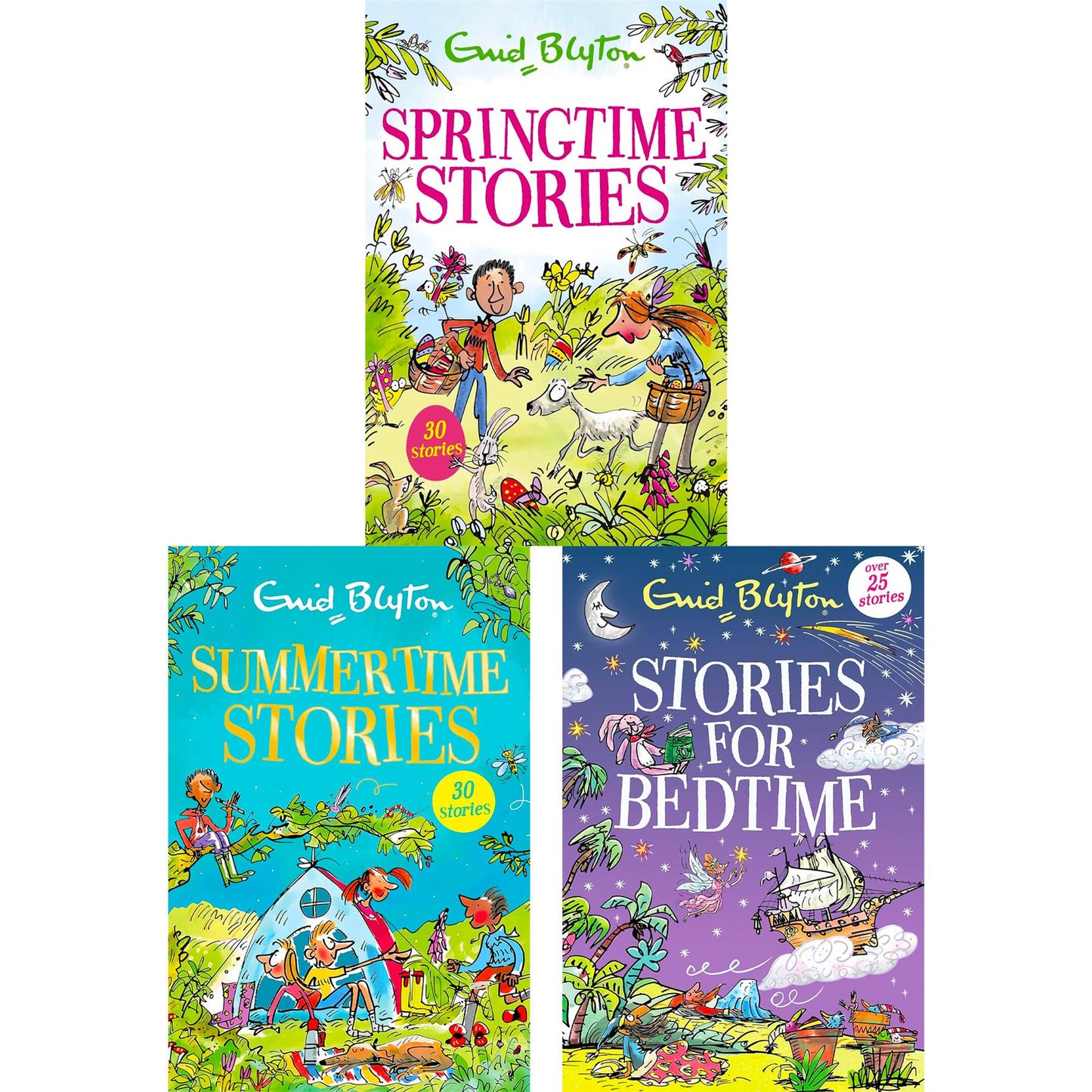 The Enid Blyton Stories Collection: Springtime Tales, Bedtime Moments & Summertime Adventures for Young Readers (Paperback, 3 Books)