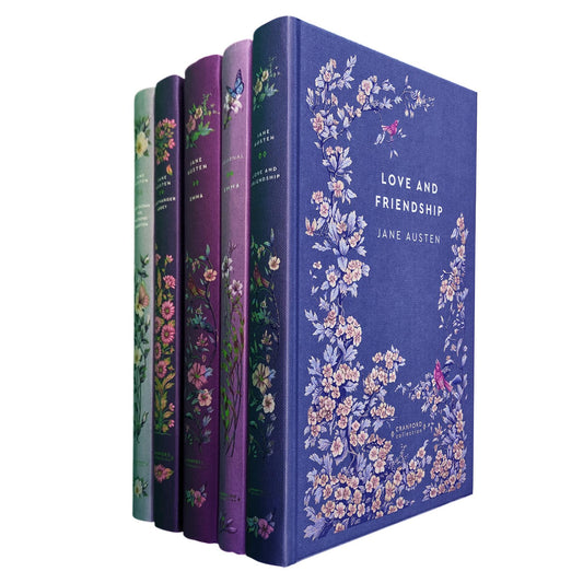 Jane Austen’s Wit and Satire Collection: Emma, Northanger Abbey, Lady Susan, Love and Friendship (Hardcover) with Emma Journal – A Cranford Edition Set of Timeless Stories & Humour