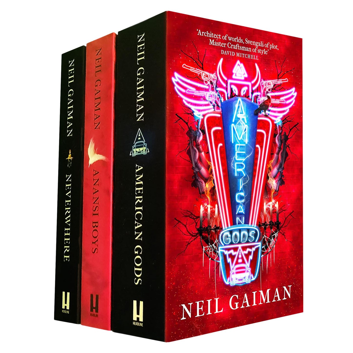 The Myth and Magic Collection: Neil Gaiman’s ‘American Gods,’ ‘Anansi Boys,’ and ‘Neverwhere’ – A Journey through Fantasy, Folklore, and Dark Wonders