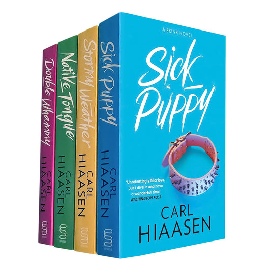 Skink Unleashed: Double Whammy, Native Tongue, Stormy Weather, and Sick Puppy – A Hilarious and Sharp Satirical Mystery Series by Carl Hiaasen