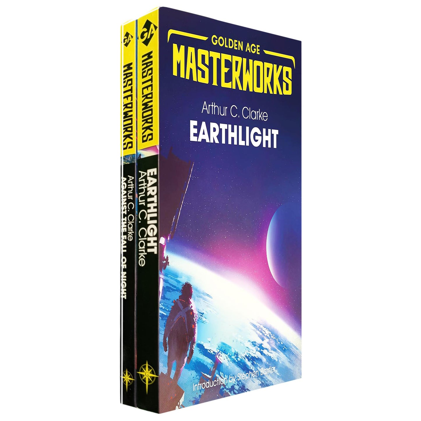 Arthur C. Clarke Collection – Sci-Fi Golden Age Masterworks of Cosmic Discovery & Human Exploration in Against the Fall of Night & Earthlight (2-Book Set)